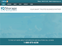 Tablet Screenshot of iqstorage.com